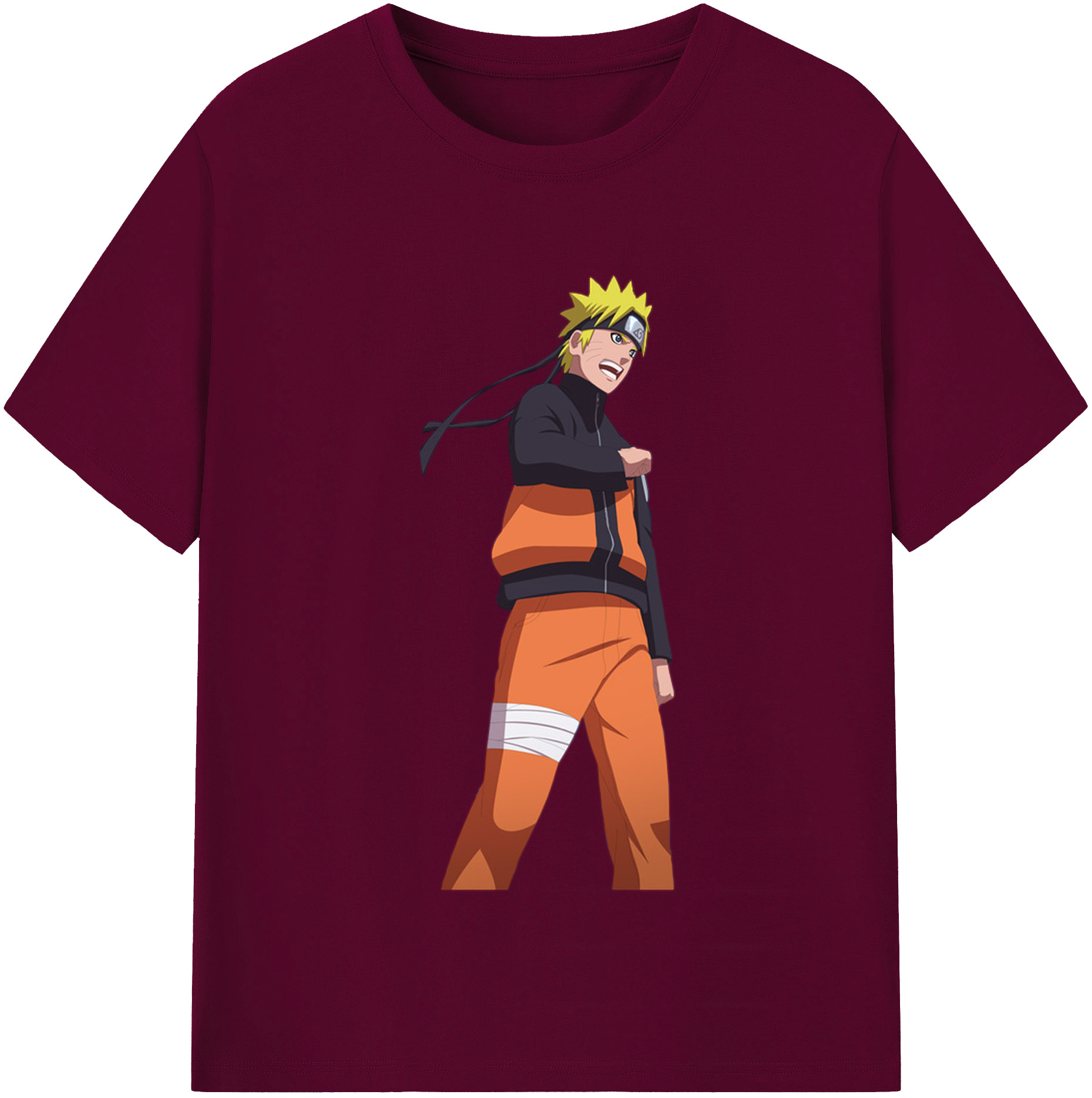 （画像用） NARUTO -ナルト- うずまき ナルト Uzumaki Naruto レディースカジュアルプリントTシャツ（綿100％）